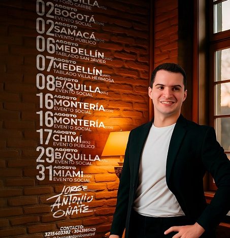 Jorge Antonio Oñate, el vallenato joven que se impone en la Feria de las Flores.